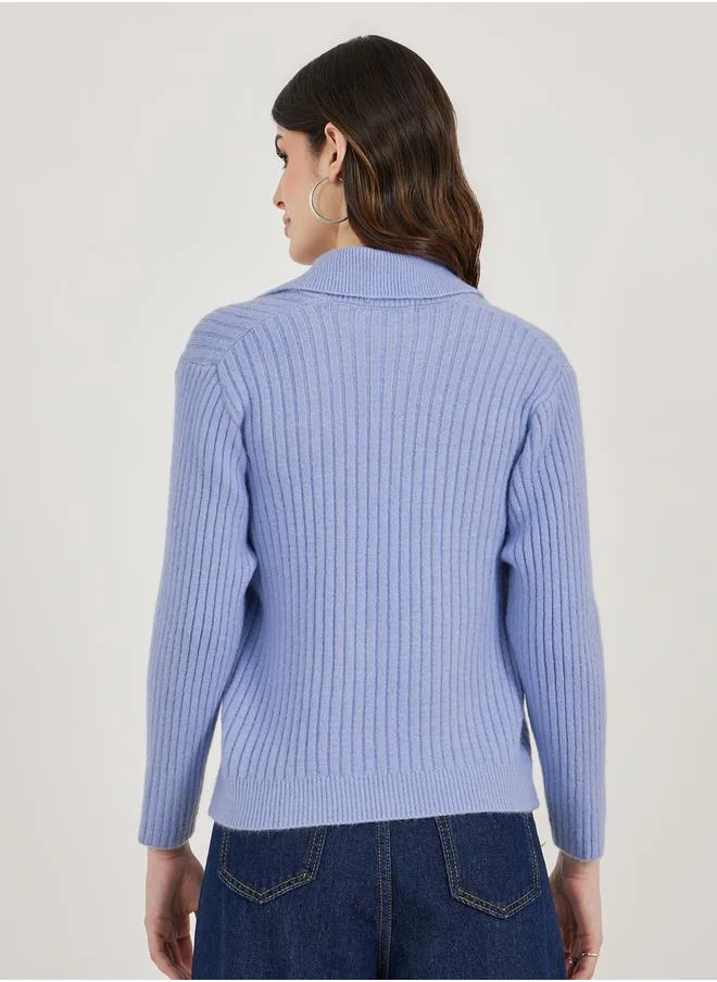 Styli Regular Length Regular Fit Buttoned Knit Cardigan