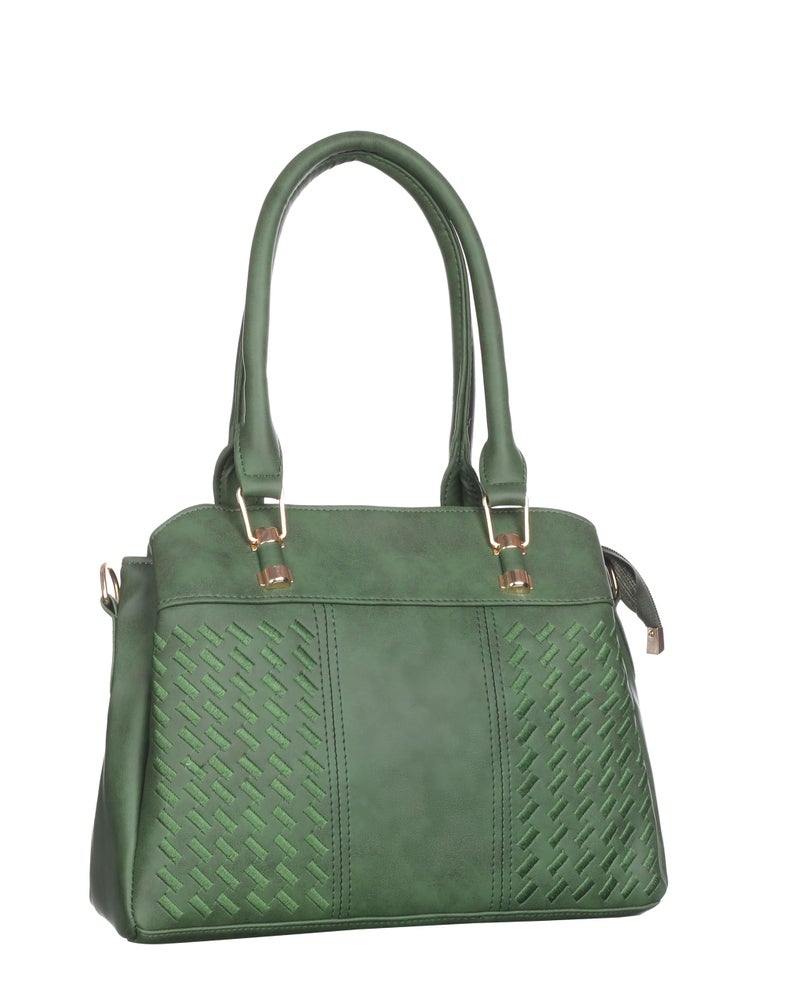 Keywest Women's Alessandra Satchel Tote Handbag for Women | Ladies purse | Stylish Shoulder Bag | Gift For Woman | Green - Image 1