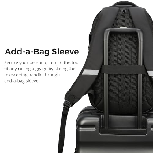 Swissdigital Laptop Backpack with USB Charging Port, Travel Backpack Fits 15.6 inches Computer, 31L Backpack for Men, Dark Green | SD803-96 - Image 4