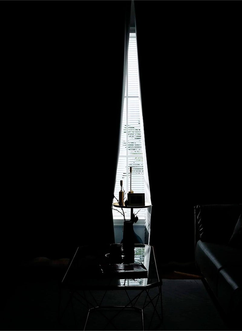 إيزي سو 2 لوحات ستائر معتمة 100٪ 2 قطعة أغطية نوافذ لغرفة النوم ستائر معتمة معزولة حرارياً لغرفة المعيشة ستائر معتمة تمنع الضوء لغرفة المعيشة المنزل الرمادي - Image 3