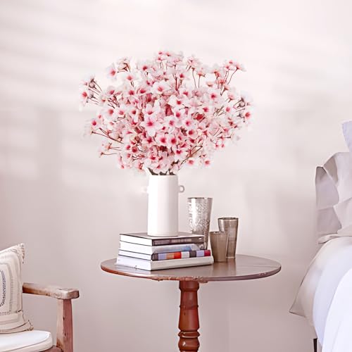 Ruidazon Artificial Cherry Blossom Branches, 6 Pcs Faux Silk Cherry Blossom Flowers Fake Spring Cherry Blossom Floral Stems for Vase Wedding Table Centerpieces Indoor Home Decor - Image 3