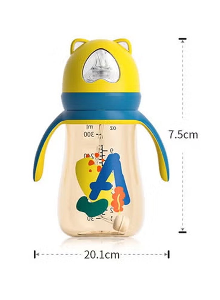 إن كي أكس زجاجة رضاعة بيبي بير عريضة القطر 3 في 1 خالية من BPA مضادة للتسرب ومقاومة للمغص بحلمة سيليكون ناعمة سهلة التنظيف بتصميم مريح للمواليد والرضع - Image 5