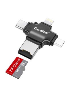 جو-ديز قارئ بطاقات ذاكرة الهاتف المحمول 4 في 1 (GD-DK101)  - Image 1