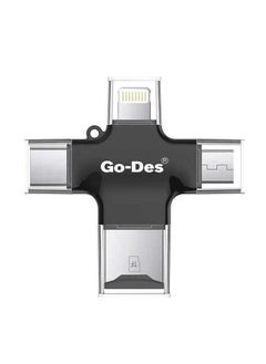 جو-ديز قارئ بطاقات ذاكرة الهاتف المحمول 4 في 1 (GD-DK101)  - Image 3