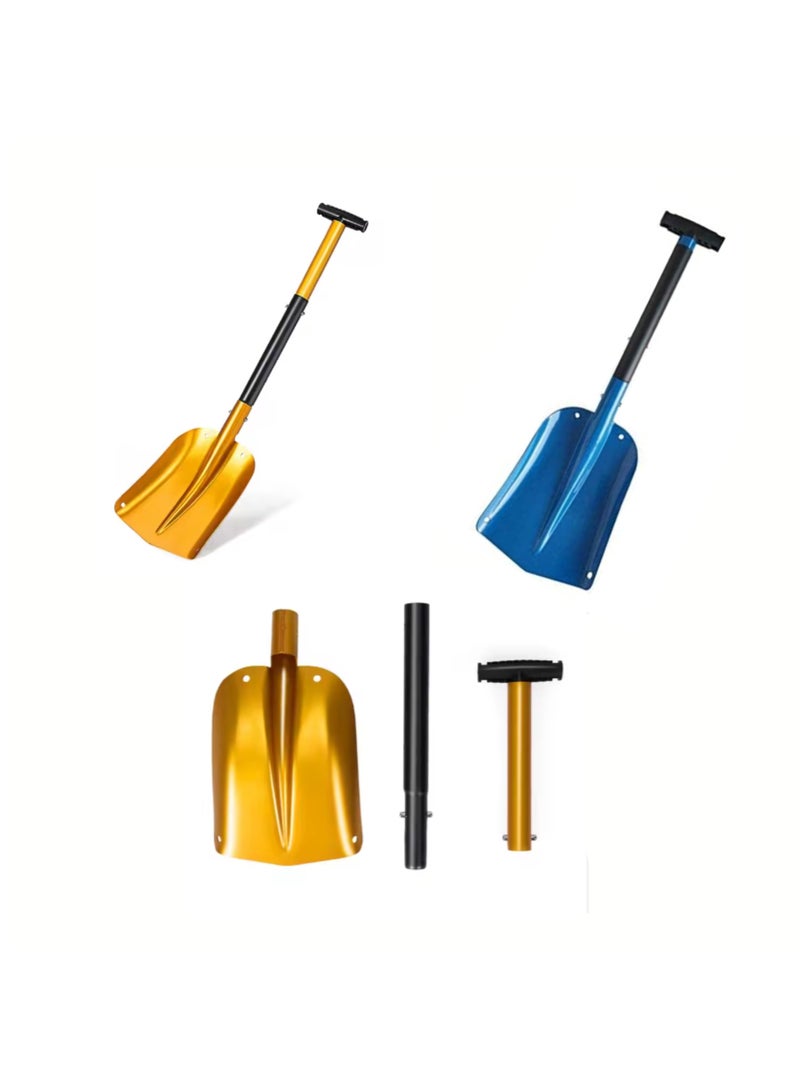 بوناي مجرفة تخييم متعددة الأغراض قابلة للطي مع تصميم من سبائك الألومنيوم، مقبض مريح على شكل حرف T وخفيف الوزن لتنظيف مواقع التخييم الثلجية وحفر البستنة والتعامل مع أي مهام خارجية - Image 2