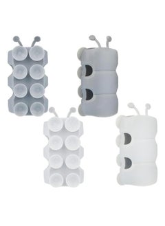 RATSAW 4 Pcs Shower Head Suction Holder Silicone Shower Head Holder Wall Mounting Silicone Suction Cup Shower Head Holder Self Priming Shower Head Holder for Bathroom  - Image 2