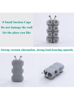 RATSAW 4 Pcs Shower Head Suction Holder Silicone Shower Head Holder Wall Mounting Silicone Suction Cup Shower Head Holder Self Priming Shower Head Holder for Bathroom  - Image 4