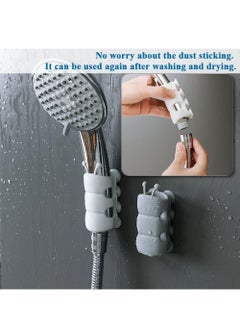 RATSAW 4 Pcs Shower Head Suction Holder Silicone Shower Head Holder Wall Mounting Silicone Suction Cup Shower Head Holder Self Priming Shower Head Holder for Bathroom  - Image 1