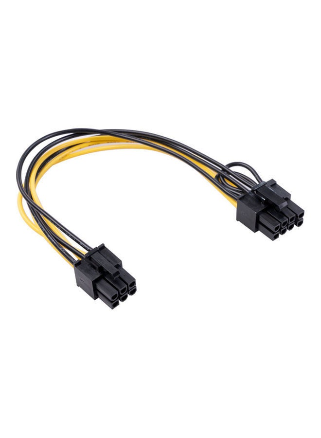 NIBEMINENT Extension Female Power Adapter Cable Black - Image 1