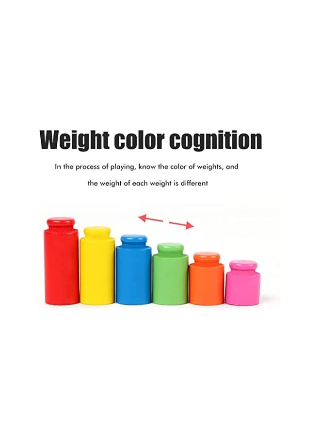 PROMASS promass Balance Scale for Kids, Balance Toy Scale Weights and Measures Balancing Scale Weighing Balance Toys Weight Balance Scale Educational Preschool for Lab School Teaching Aids Materials  - Image 5