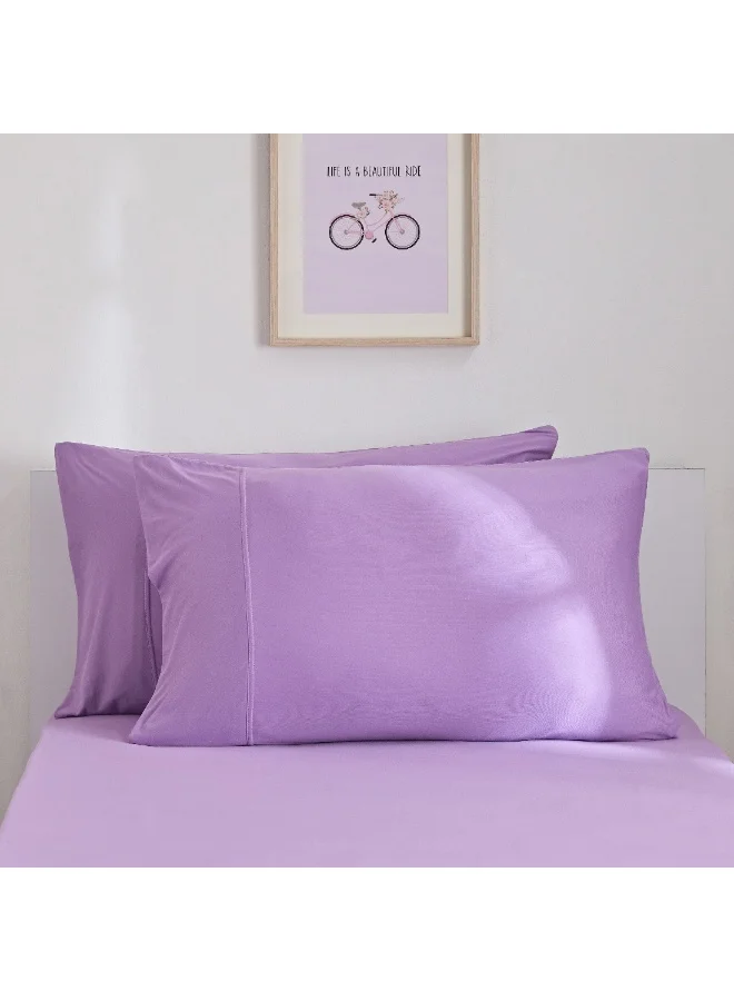 هوم بوكس Ivy Meadows 2-Pieces Fleeting Microfibre Jersey Pillow Cover Set 75 x 50 cm