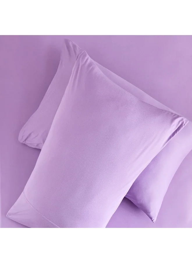 Home Box Ivy Meadows 2-Pieces Fleeting Microfibre Jersey Pillow Cover Set 75 x 50 cm