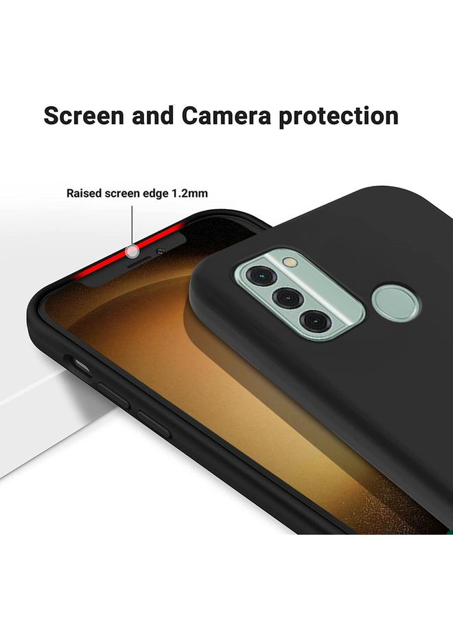 اس-توب جراب لهاتف Nokia C31، جراب مقاوم للصدمات من السيليكون السائل بلون نقي - Image 3