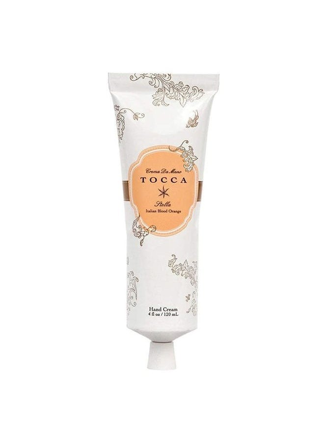 Tocca - Crema de Mano Luxe, Stella Hand Cream, 4 oz - Blood Orange, Freesia, Spicy Lily - Moisturizing, Quick Absorbing - Image 1