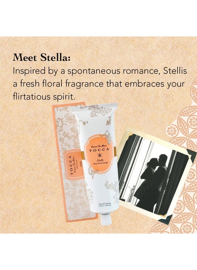 Tocca - Crema de Mano Luxe, Stella Hand Cream, 4 oz - Blood Orange, Freesia, Spicy Lily - Moisturizing, Quick Absorbing - Image 1