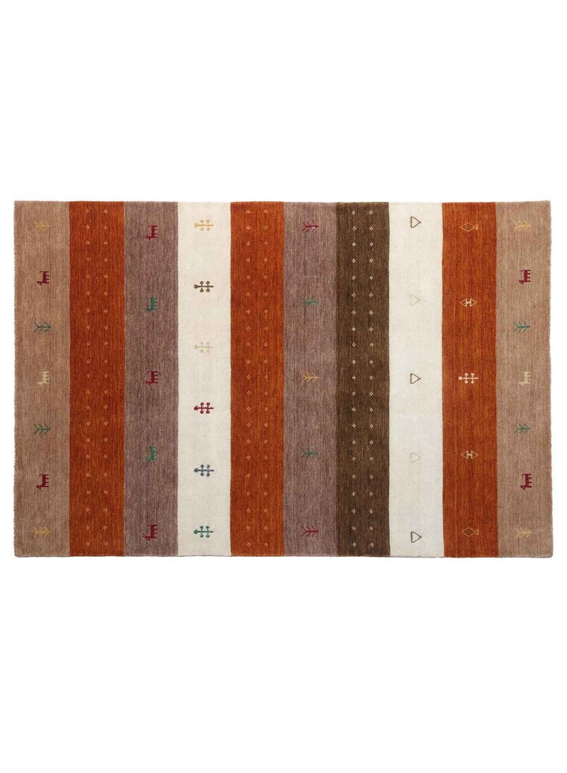 NOAH WOOL RUG -200X300 CM- ORANGE / BEIGE - Image 3