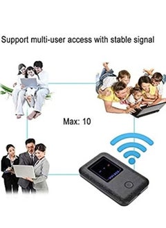 Generic Portable WiFi Router, SIM Card Type 5G LTE Modem WiFi Extender 2.4GHz 150Mbps Data Transmission Mobile WiFi Hotspot for Phone/Tablet/PC  - Image 2