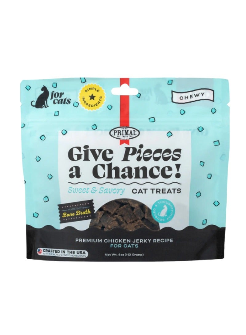 Primal Pet Foods Give Pieces A Chance Chicken With Broth For Cats 113g - Image 1