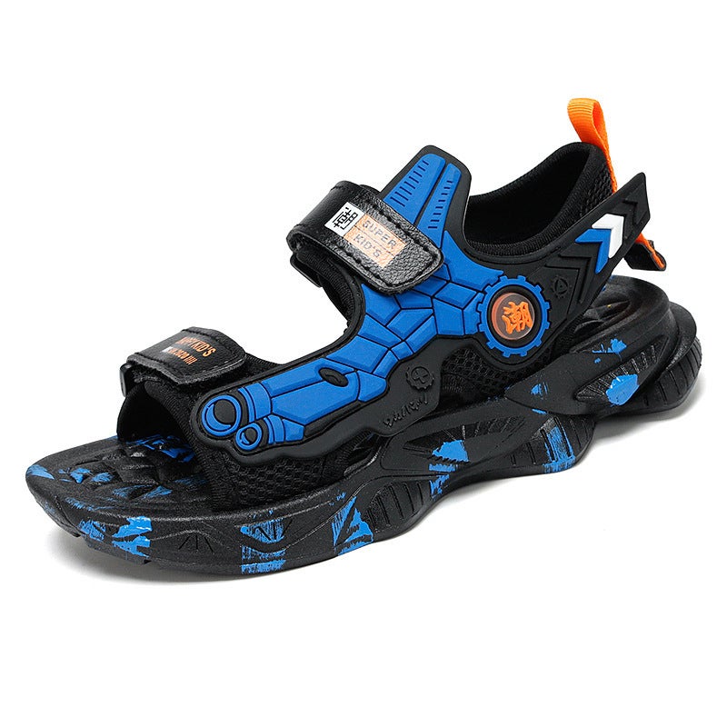 Summer Children'S Sandals Soft-Soled Non-Slip Small, Large And Large Children'S Boys And Students Beach Sneaker Sandals - Image 5