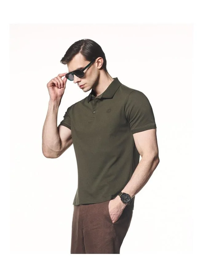 Liwali Short Sleeve Polo Collar T-Shirt.