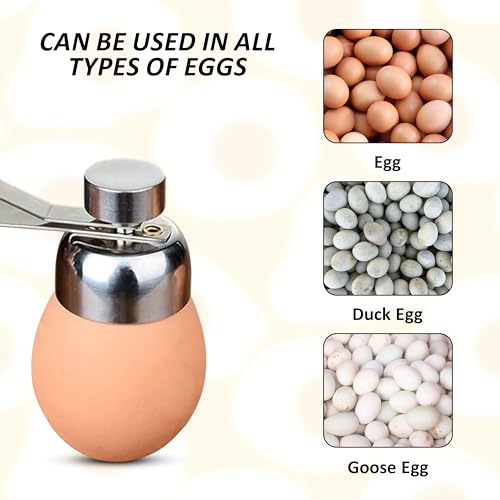KOLIBROX Stainless Steel Egg Toppers Cutter Egg Opener Tolls,Effortless Soft Egg Top Cutter Tool, Egg Separator Egg Slicer, Cracker, and Egg Topper Opener for Kitchen Accessories - Image 4