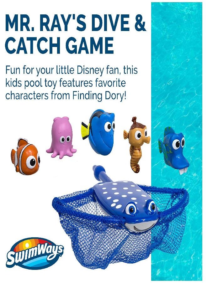 SwimWays SwimWays Disney Finding Dory Mr. Ray's Dive and Catch Game, Bath Toys and Pool Party Supplies for Kids Ages 5 and Up  - Image 2