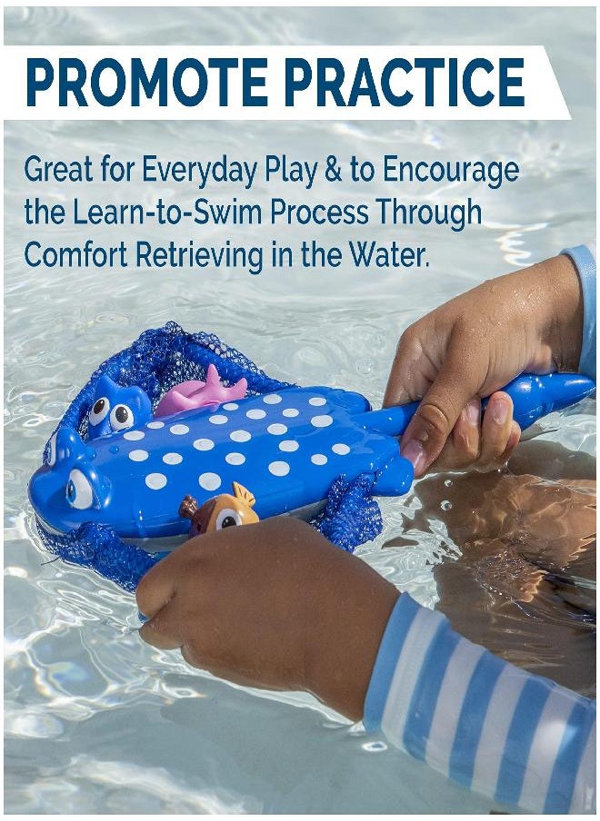 SwimWays SwimWays Disney Finding Dory Mr. Ray's Dive and Catch Game, Bath Toys and Pool Party Supplies for Kids Ages 5 and Up  - Image 5
