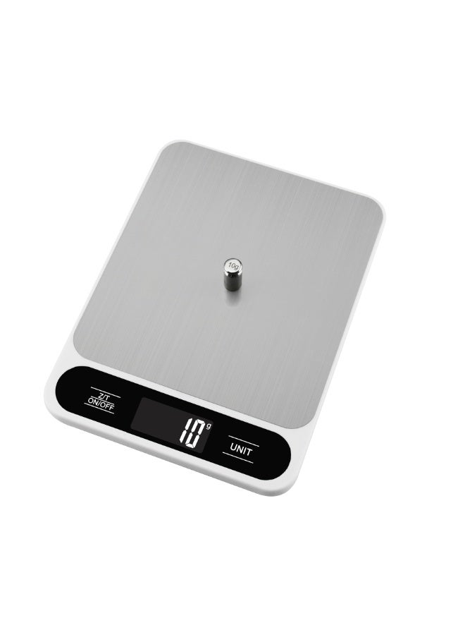 Precision Electronic Digital Kitchen Scale Silver,Gram Scale Multi-Functional Kitchen Scale and Baking Scale for Precise Weight Measuring and Portion Control,LCD Display weighing scale for food(MAX:10KG) - Image 2