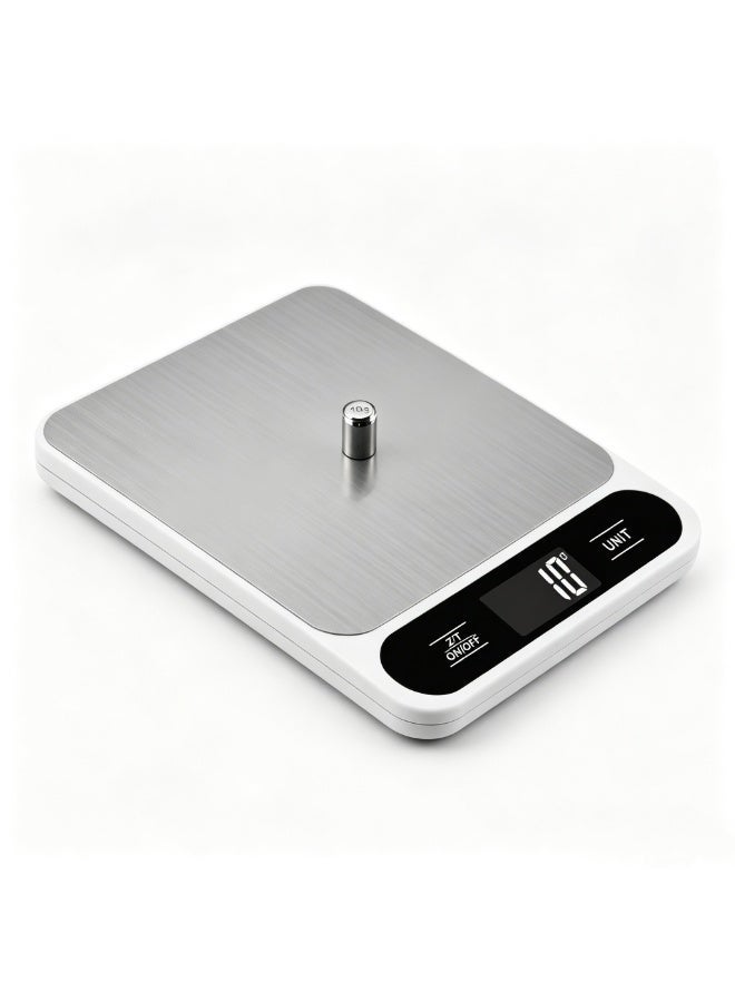 Precision Electronic Digital Kitchen Scale Silver,Gram Scale Multi-Functional Kitchen Scale and Baking Scale for Precise Weight Measuring and Portion Control,LCD Display weighing scale for food(MAX:10KG) - Image 3