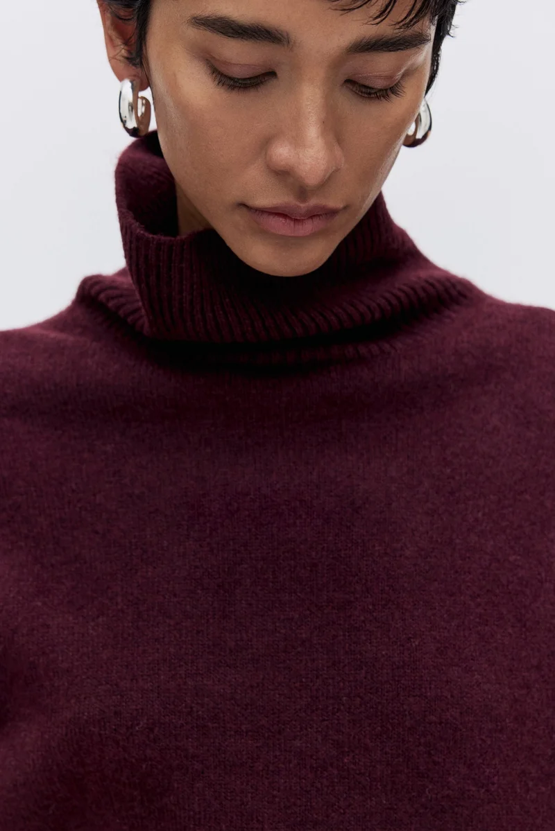 H&M Loose-fit polo-neck jumper