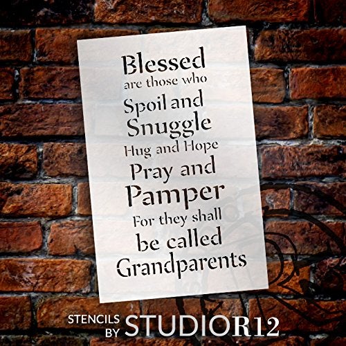 Studio R 12 Blessed are Those - Grandparents - Word Stencil - 11" x 17" - STCL2082_2 - by StudioR12 - Image 2
