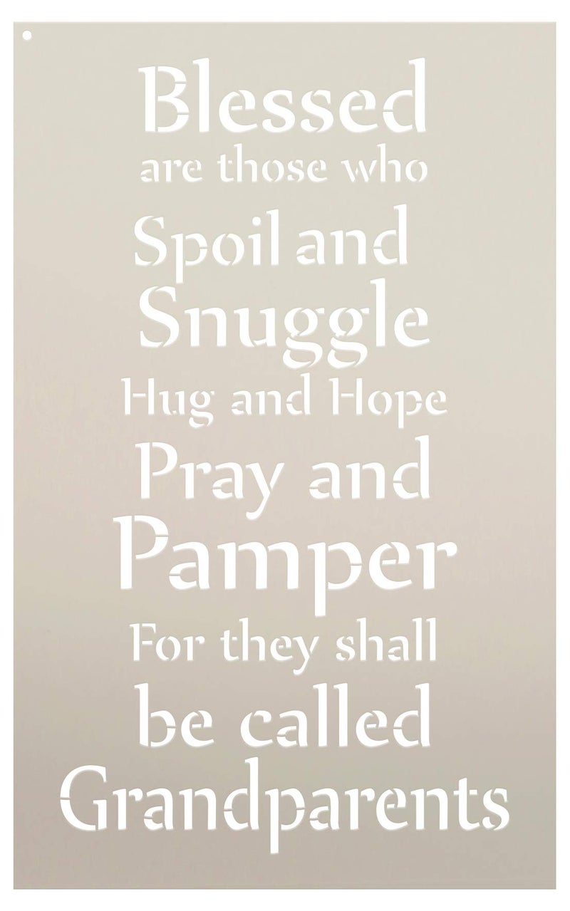 Studio R 12 Blessed are Those - Grandparents - Word Stencil - 11" x 17" - STCL2082_2 - by StudioR12 - Image 1