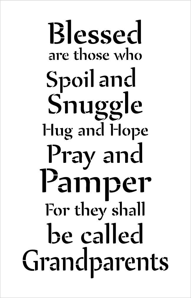 Studio R 12 Blessed are Those - Grandparents - Word Stencil - 11" x 17" - STCL2082_2 - by StudioR12 - Image 4