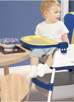 Perfii Baby High Chair for Toddlers Baby Feeding Chair with Tray Children's Dining Table Removable Toddler Chair with Wheels  - Image 5