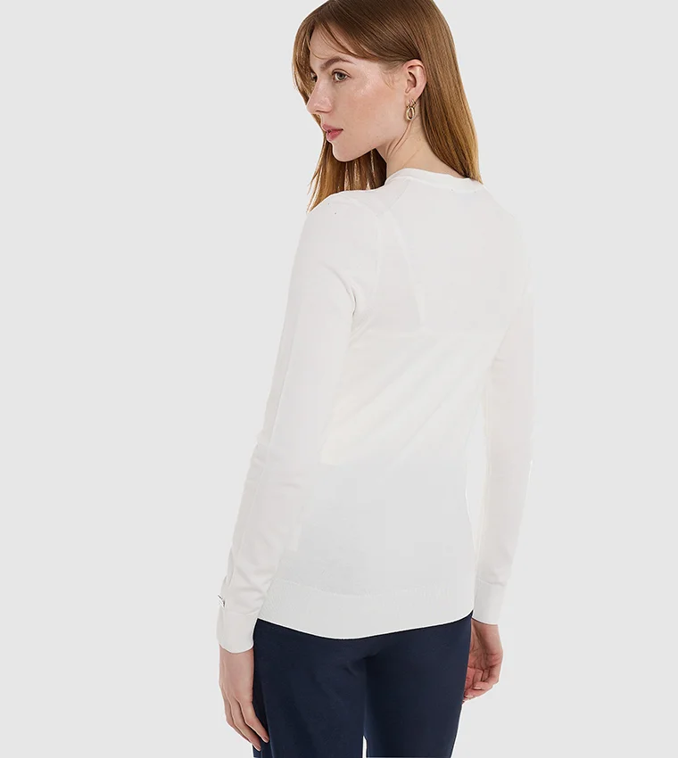 بي سي بي جي BCBG Basic Front Open Flat Knit Cardigan