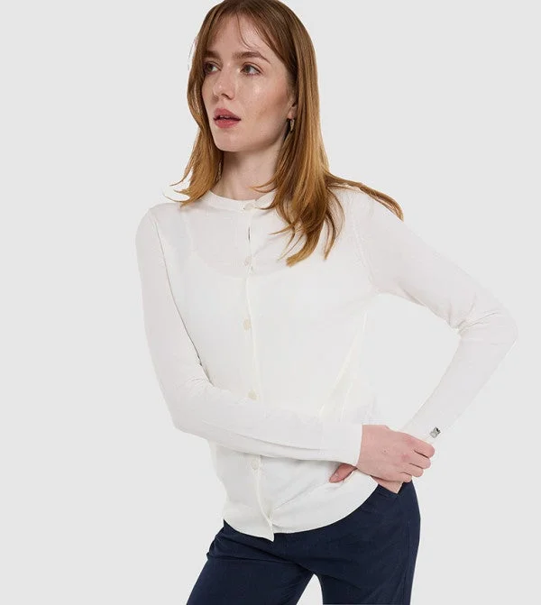 بي سي بي جي BCBG Basic Front Open Flat Knit Cardigan