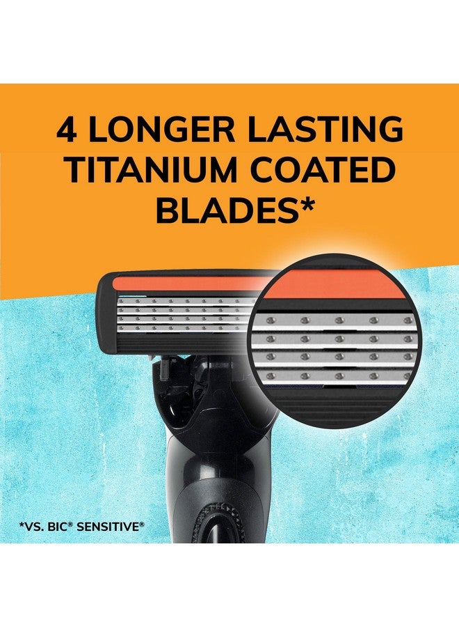 بيك فليكس 4 خراطيش الحلاقة القابلة لإعادة الملء للرجال طويلة الأمد 4 رؤوس حلاقة للبشرة الحساسة 10 خراطيش إعادة التعبئة - Image 2