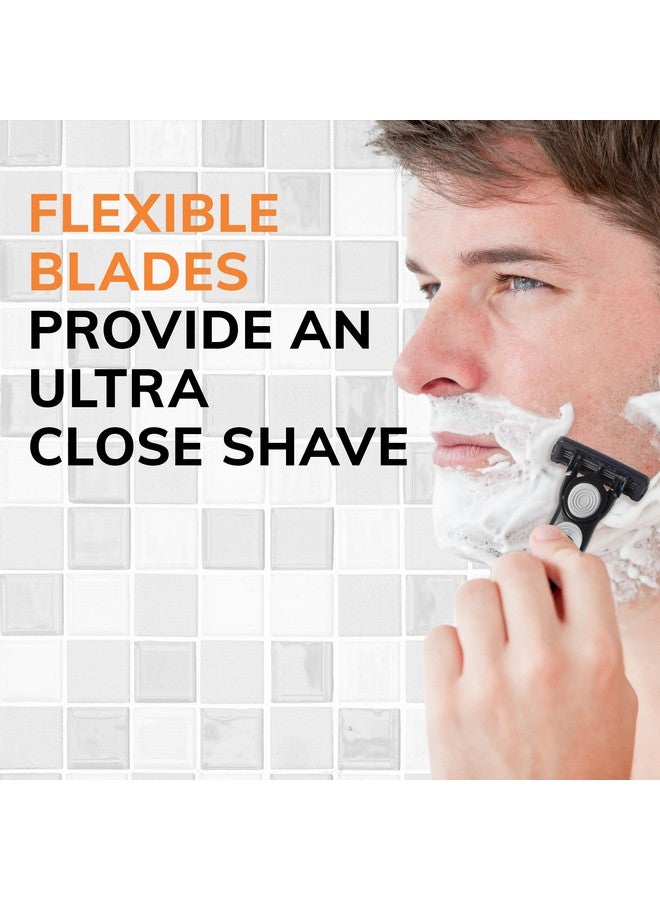 بيك فليكس 4 خراطيش الحلاقة القابلة لإعادة الملء للرجال طويلة الأمد 4 رؤوس حلاقة للبشرة الحساسة 10 خراطيش إعادة التعبئة - Image 3