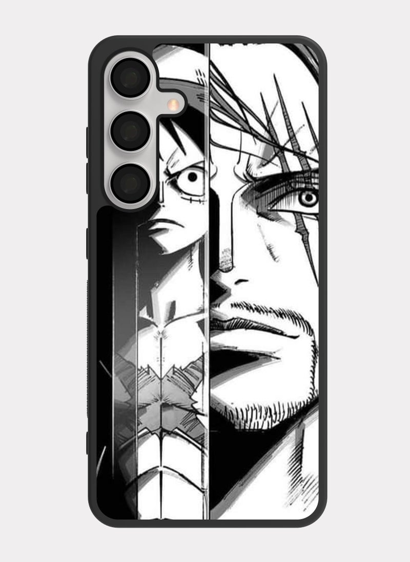 PXLAAT Samsung Galaxy S24 case cover One Piece Luffy and Shanks - Image 1