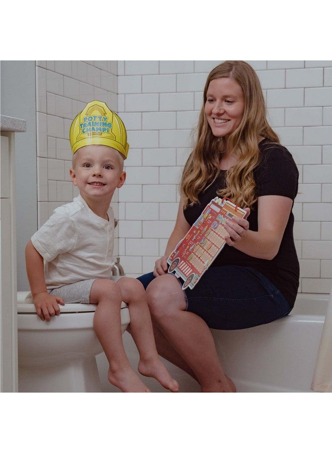 Putska Potty Chart for Toddlers with Fireman Theme - Reusable Potty Training Chart with Rewards, Stickers, and Training Tools - Perfect for Toddler Potty Training - Image 5