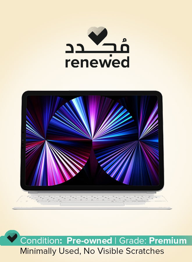 ابل  مجدد - لوحة مفاتيح سحرية لجهاز iPad Pro مقاس 11 بوصة و iPad Air (الجيل الرابع) - أبيض - Image 1