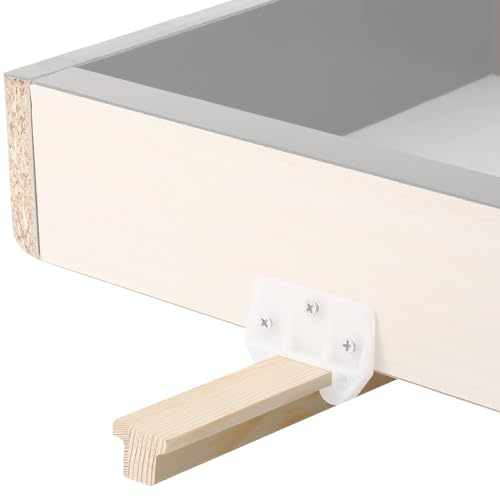 Yousoontic 4 Pack Hardwood Center Mount Drawer Slides Wooden Drawer Track Classic T Shaped Design Fits The Slide Guides - Image 2