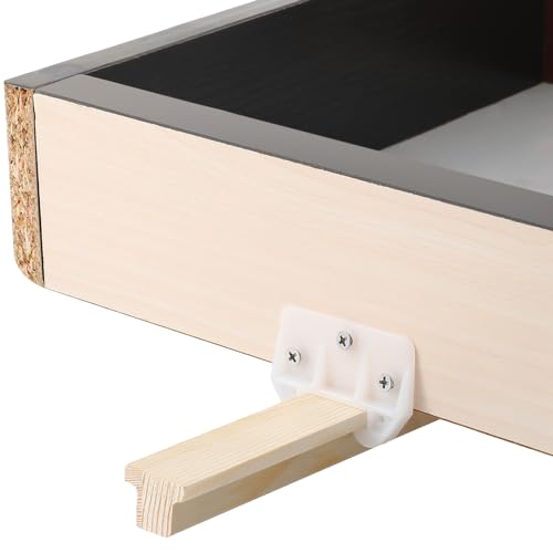Yousoontic 4 Pack Hardwood Center Mount Drawer Slides Wooden Drawer Track Classic T Shaped Design Fits The Slide Guides - Image 5