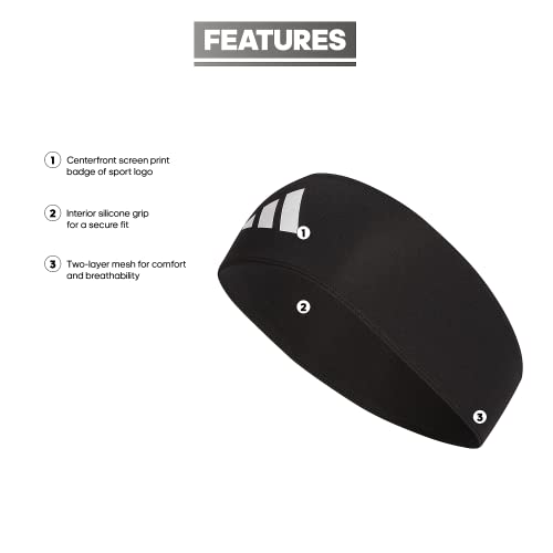 adidas Alphaskin Headband – Performance Workout Ear & Sweat Band - Image 2
