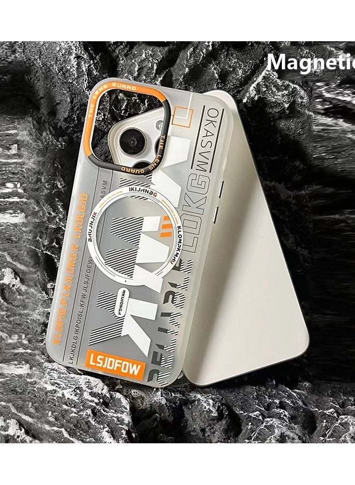 LEEKA غطاء خلفي مغناطيسي غير لامع من LEEKA M2، غطاء فائق الجودة لهاتف iPhone 14 Pro Max (أبيض) - Image 3