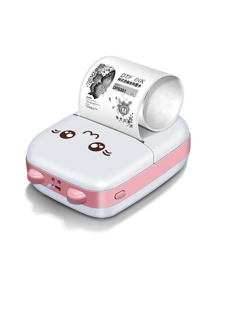 Mini Pocket Mobile Phone Label Printer Handheld Photo Printer with Blue Tooth Thermal for Kids Gift Color Sticker Paper Rolls - Image 3
