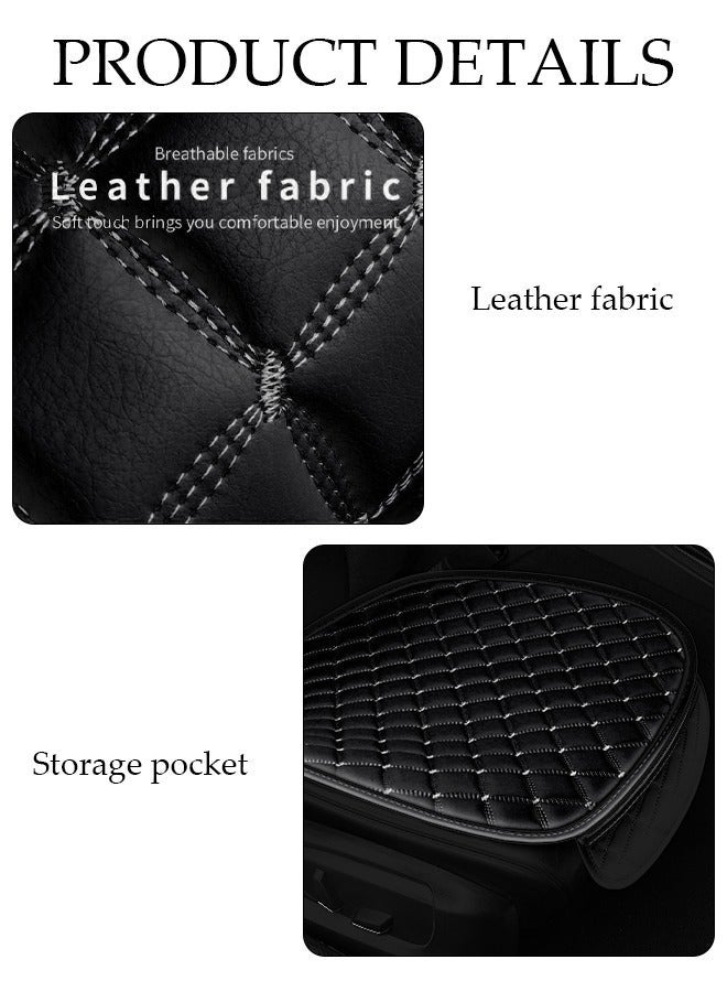 DUNISO 1PCS Auto Breathable Universal Four Seasons Front Car Seat Covers Luxury Include Front Car Seat Protector and Rear Car Seat Cushion Compatible with 95% Vehicle Fit for Cars Truck SUV or Vans - Image 4