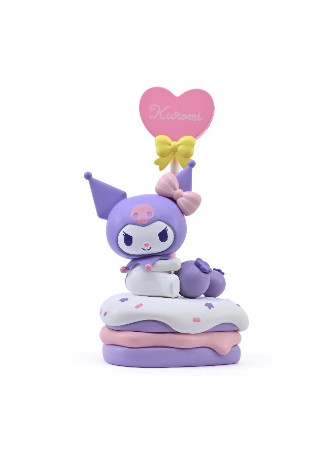 Hello Kitty & Friends Memo Stand Party Time Collectible Figure - Kuromi | Sanrio Characters | Display Figure | Memo Stand to hold your notes and photos | Perfect Gift for Collectors and Kids