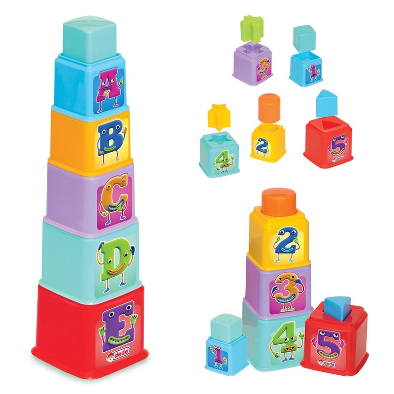 Dede - Square Tower Shape Sorter - 03464 - Image 2