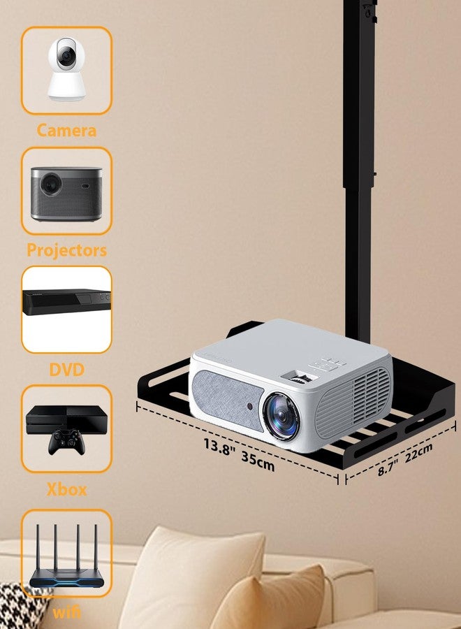 MAWADA Projector Ceiling Mount - Sturdy & 360° Rotation Ceiling Projector Mount for Seamless Projection, Holds up to 11lbs, Perfect for Home Theater Or Office Setup - Image 3
